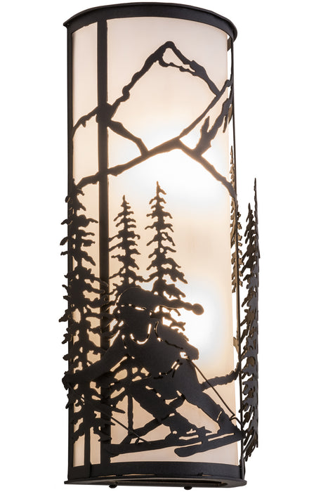 Meyda Tiffany - 161243 - Two Light Wall Sconce - Alpine - Black/White Acrylic