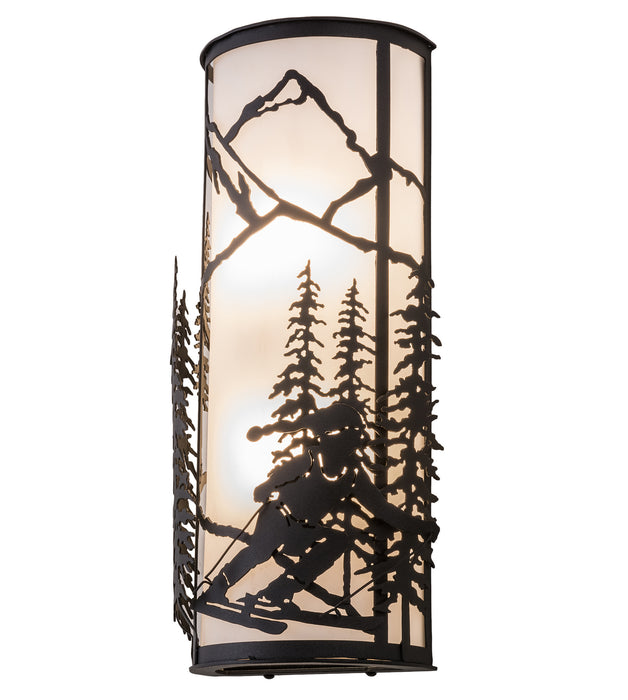 Meyda Tiffany - 161246 - Two Light Wall Sconce - Alpine - Craftsman Brown