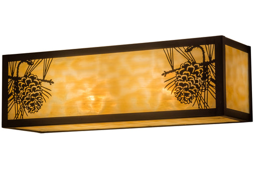 Meyda Tiffany - 161276 - Two Light Wall Sconce - Winter Pine - Craftsman Brown