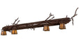 Meyda Tiffany - 161285 - Four Light Vanity - Pine Branch - Rust,Wrought Iron