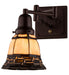 Meyda Tiffany - 161597 - One Light Swing Arm Wall Sconce - Cilindro - Custom,Mahogany Bronze