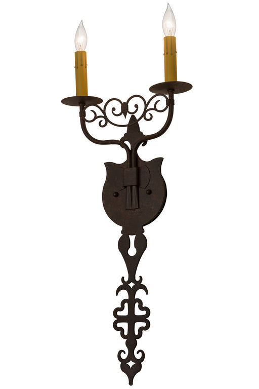 Meyda Tiffany - 162403 - Two Light Wall Sconce - Merano - Antique Copper