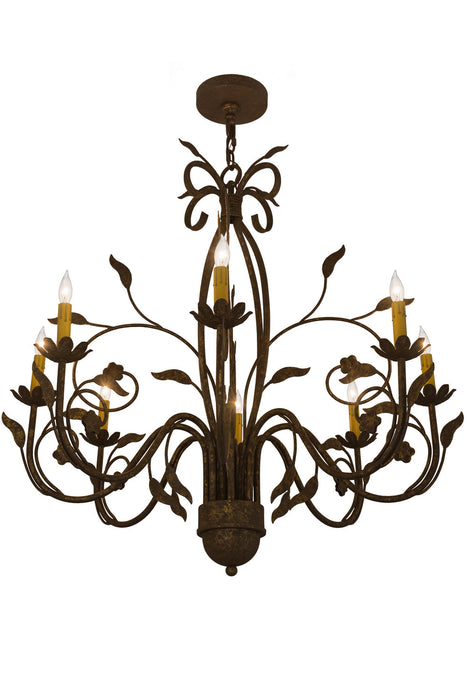 Meyda Tiffany - 162407 - Eight Light Chandelier - Bordeaux - Oil Rubbed Bronze