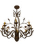 Meyda Tiffany - 162407 - Eight Light Chandelier - Bordeaux - Oil Rubbed Bronze