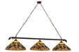 Meyda Tiffany - 162669 - Three Light Island Pendant - Jeweled Grape - Oil Rubbed Bronze