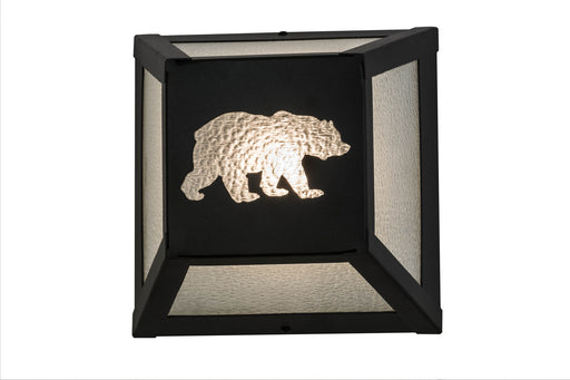 Meyda Tiffany - 162703 - One Light Wall Sconce - Lone Bear - Black/Zag