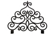 Meyda Tiffany - 162817 - Fireplace Screen - Fleur-De-Lis - Blackwash