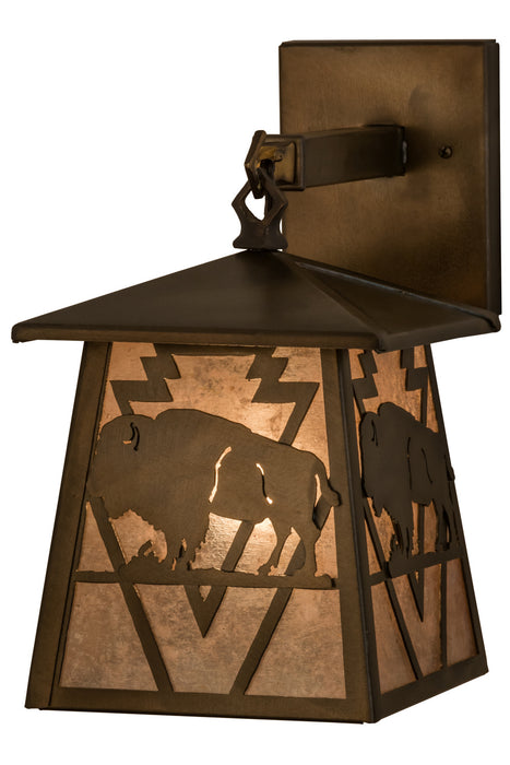 Meyda Tiffany - 163245 - One Light Wall Sconce - Lone Buffalo - Antique Copper