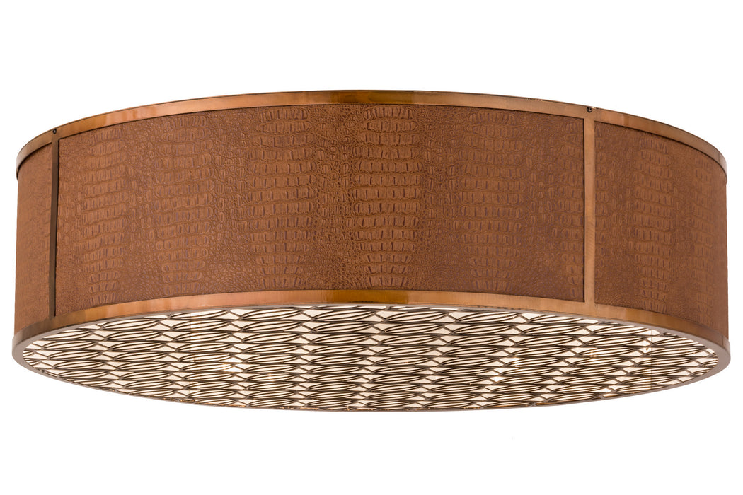 Meyda Tiffany - 163349 - Ten Light Flushmount - Cilindro - Transparent Copper