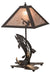 Meyda Tiffany - 164182 - Two Light Table Lamp - Leaping Trout - Oil Rubbed Bronze