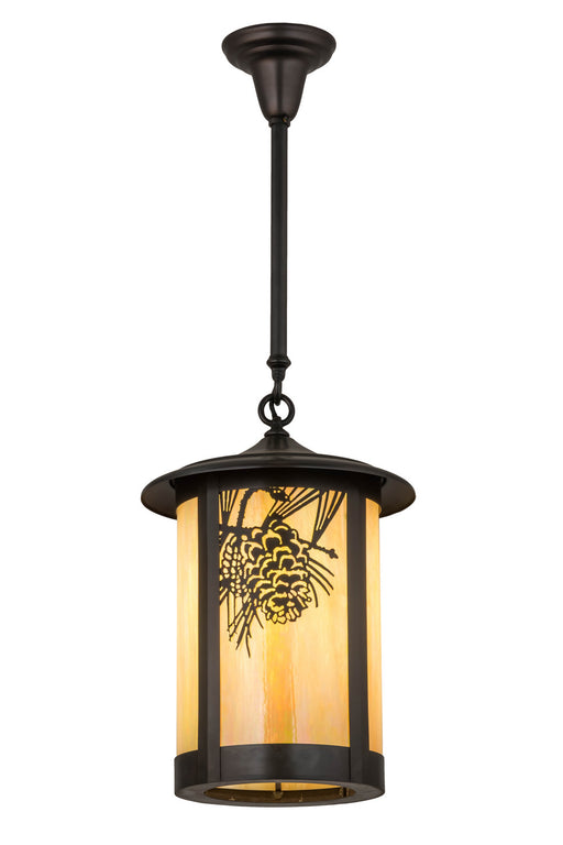 Meyda Tiffany - 166028 - One Light Pendant - Fulton - Craftsman Brown