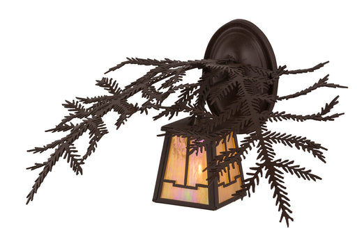 Meyda Tiffany - 166568 - One Light Wall Sconce - Pine Branch - Cafe-Noir ,Custom
