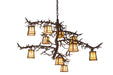 Meyda Tiffany - 166759 - Ten Light Chandelier - Pine Branch - Rust,Wrought Iron