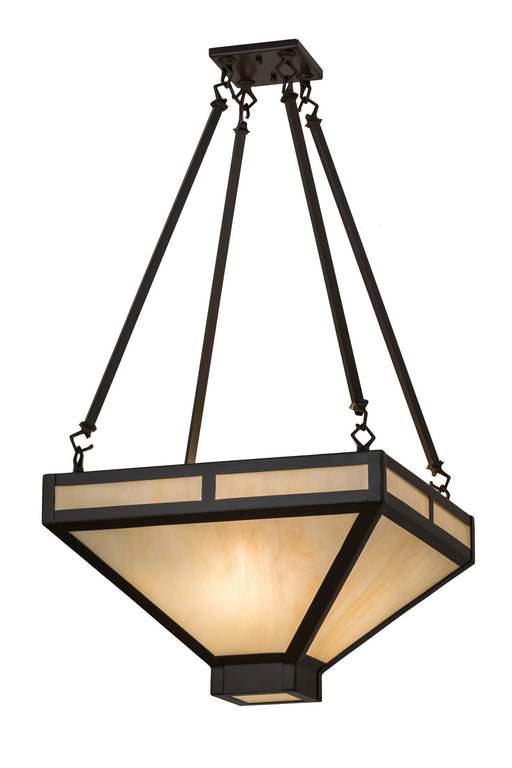 Meyda Tiffany - 169069 - Two Light Inverted Pendant - Whitewing - Timeless Bronze