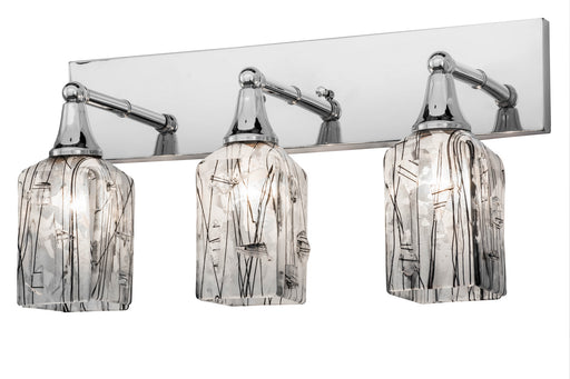 Meyda Tiffany - 169822 - Three Light Vanity - Metro Fusion - Chrome