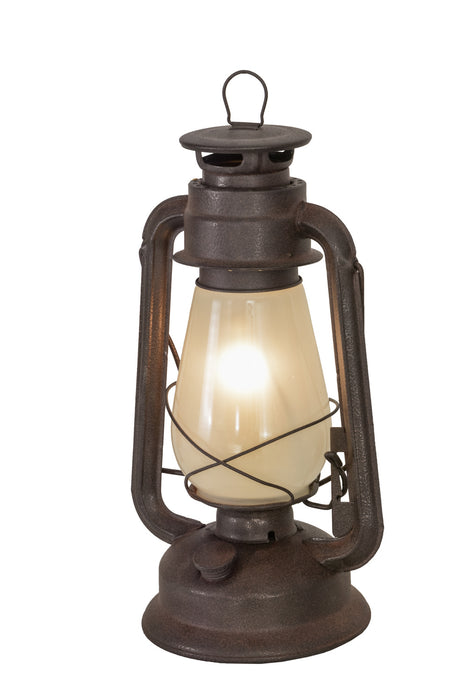 Meyda Tiffany - 170032 - One Light Table Lamp - Miner`S Lantern - Rust