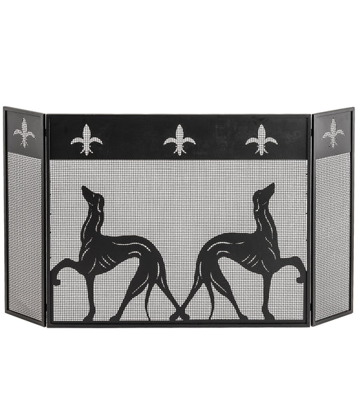 Meyda Tiffany - 29440 - Fireplace Screen - Greyhound - Black