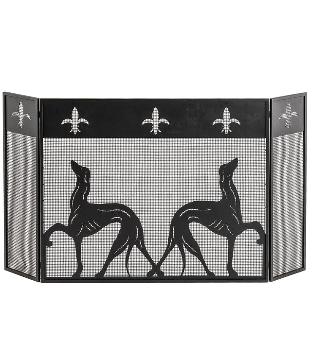 Meyda Tiffany - 29440 - Fireplace Screen - Greyhound - Black