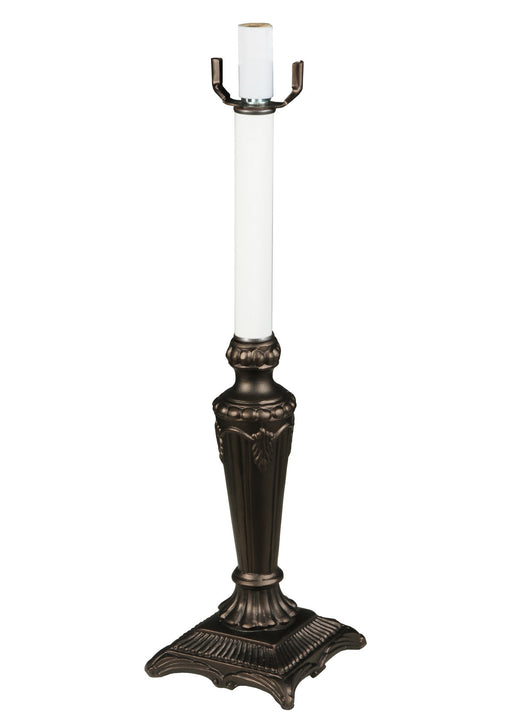 Meyda Tiffany - 48381 - One Light Table Base - Fleur - Mahogany Bronze