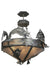 Meyda Tiffany - 65150 - Six Light Inverted Pendant - Catch Of The Day - Steel