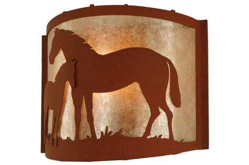 Meyda Tiffany - 67713 - One Light Wall Sconce - Mare & Foal - Rust