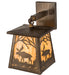 Meyda Tiffany - 82636 - One Light Wall Sconce - Moose At Dawn - Antique Copper