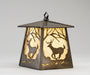 Meyda Tiffany - 82637 - One Light Wall Sconce - Deer At Dawn - Antique Copper