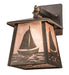 Meyda Tiffany - 82646 - One Light Wall Sconce - Sailboat - Antique Copper