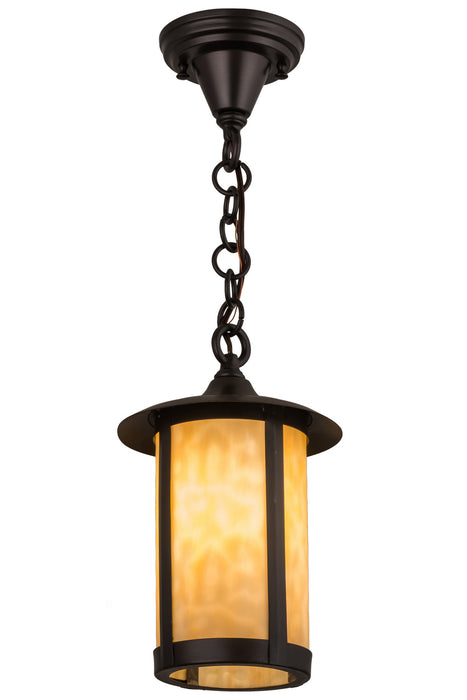 Meyda Tiffany - 99117 - One Light Pendant - Fulton - Craftsman Brown