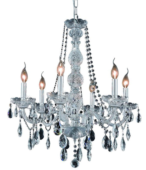 Elegant Lighting - 7956D24C/RC - Six Light Chandelier - Verona - Chrome