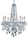 Elegant Lighting - 7958D28C/RC - Eight Light Chandelier - Verona - Chrome