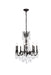 Elegant Lighting - 9208D24DB/RC - Eight Light Chandelier - Rosalia - Dark Bronze