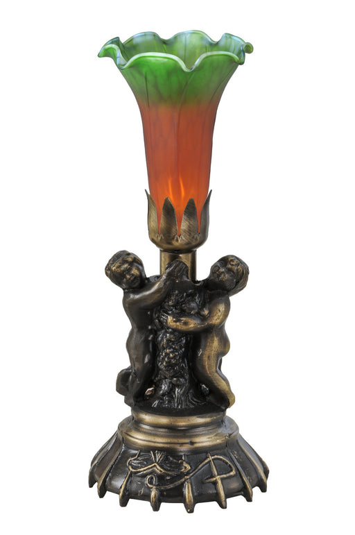 Meyda Tiffany - 11009 - One Light Mini Lamp - Twin Cherub - Antique Copper
