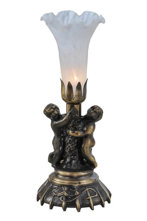 Meyda Tiffany - 11031 - One Light Mini Lamp - Twin Cherub - Antique Copper