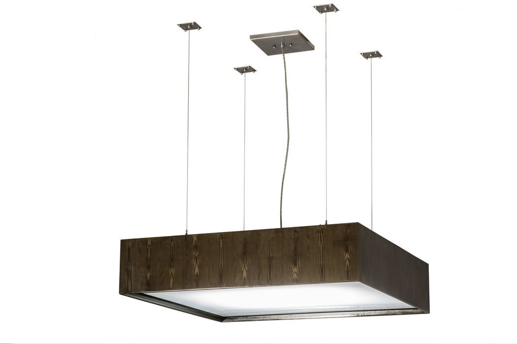 Meyda Tiffany - 169106 - Four Light Pendant - Quadrato - Nickel