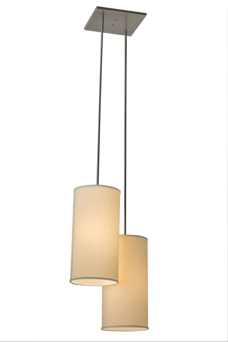 Meyda Tiffany - 169107 - Two Light Pendant - Cilindro - Nickel