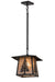 Meyda Tiffany - 170889 - One Light Pendant - Stillwater - Craftsman Brown