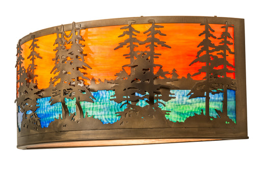 Meyda Tiffany - 171107 - Two Light Wall Sconce - Tall Pines - Antique Copper