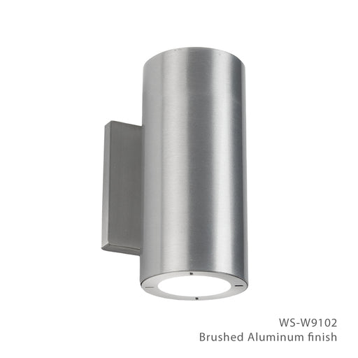 Modern Forms - WS-W9102-AL - LED Wall Light - Vessel - Brushed Aluminum