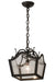 Meyda Tiffany - 119806 - One Light Pendant - Terena - Chestnut/Clear Seedy Glass