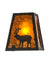 Meyda Tiffany - 120132 - One Light Wall Sconce - Lone Stag - Chestnut/Amber Mica