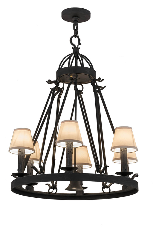 Meyda Tiffany - 157287 - Seven Light Chandelier - Lakeshore - Custom,Mahogany Bronze