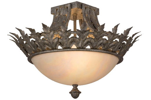 Meyda Tiffany - 161995 - Two Light Flushmount - Hampton - Cafe-Noir