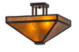 Meyda Tiffany - 163882 - Two Light Flushmount - Mission - Mahogany Bronze