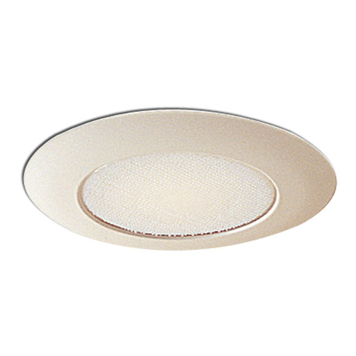 Nora Lighting - NT-22 - 6`` Albalite Shower Lens W/ Metal Trim - Recessed - White