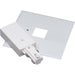 Nora Lighting - NT-2311W - Live End Feed With Cover, 2 Circuit Track - 2-Circuit Track - White