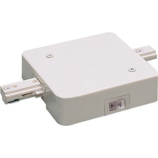 Nora Lighting - NT-358W/10A - In-Line Feed W/ Circuit Limiter, 10 Amps, 1 Circuit Track - 1-Circuit Track - White