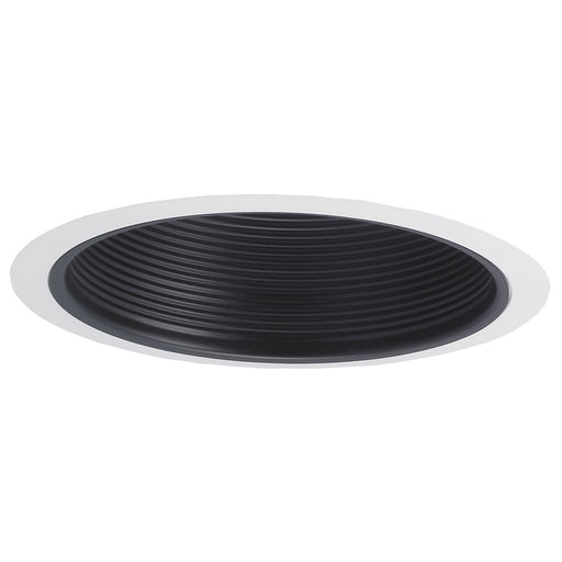 Nora Lighting - NTM-40 - 6`` Stepped Baffle W/ Plastic Ring - Recessed - Black