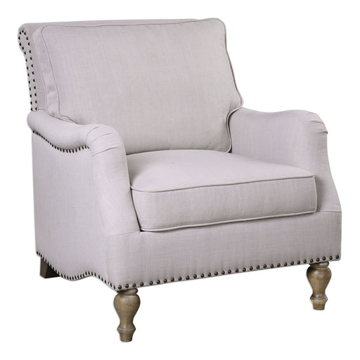 Uttermost - 23291 - Arm Chair - Armstead - Antique White