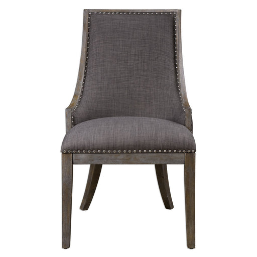 Uttermost - 23305 - Accent Chair - Aidrian - Charcoal Gray